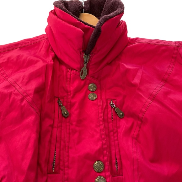 FERA Vintage 90’s Y2K Red Ski Suit Snowsuit Women’s 8P Thermoloft Insulation - Picture 4 of 16